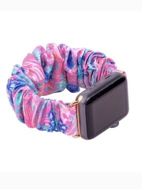NWT Lilly Pulitzer Scrunchie Apple Watch Band in Splendor in the Sand